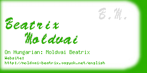 beatrix moldvai business card
